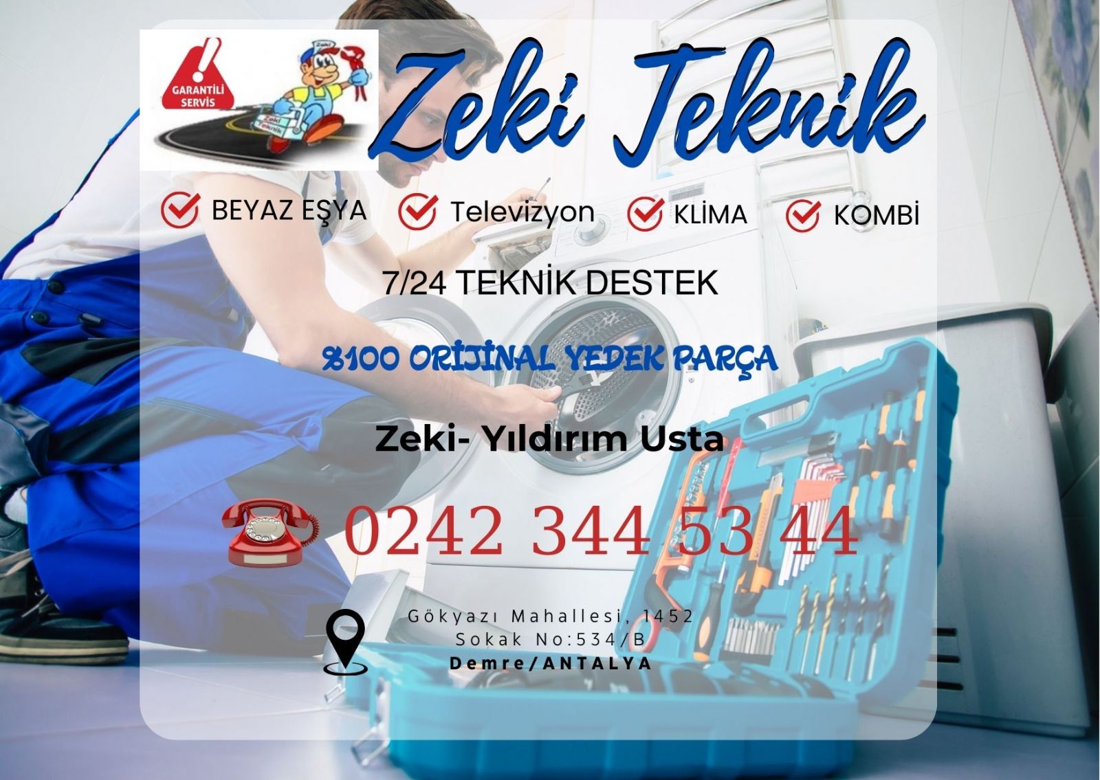 Demre Çamaşır Makinesi Tamircisi